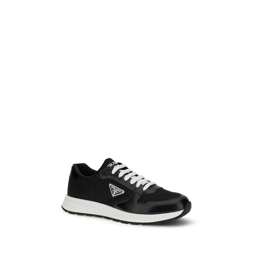 Prada Black Recycled Polyamide Athletic Sneakers by Prada