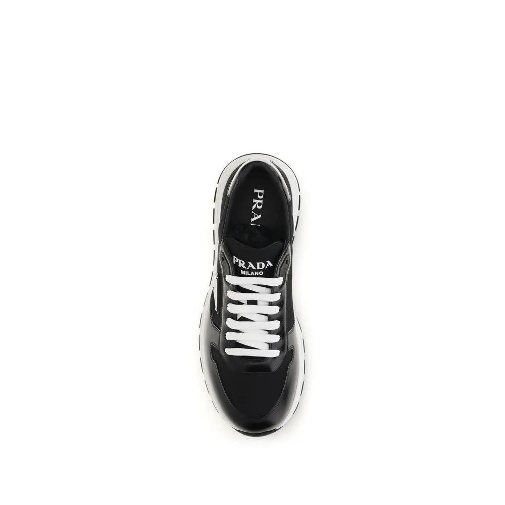 Prada Black Recycled Polyamide Athletic Sneakers by Prada