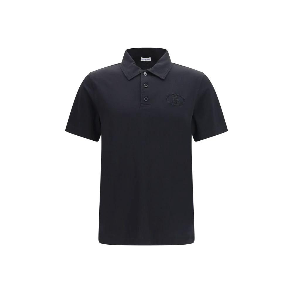 Burberry Blue Cotton Polo Shirt by Burberry