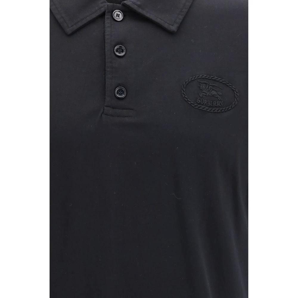 Burberry Blue Cotton Polo Shirt by Burberry