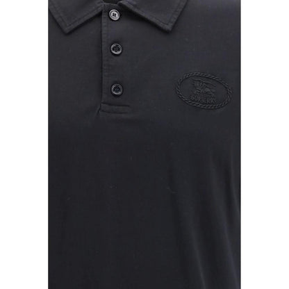Burberry Blue Cotton Polo Shirt by Burberry