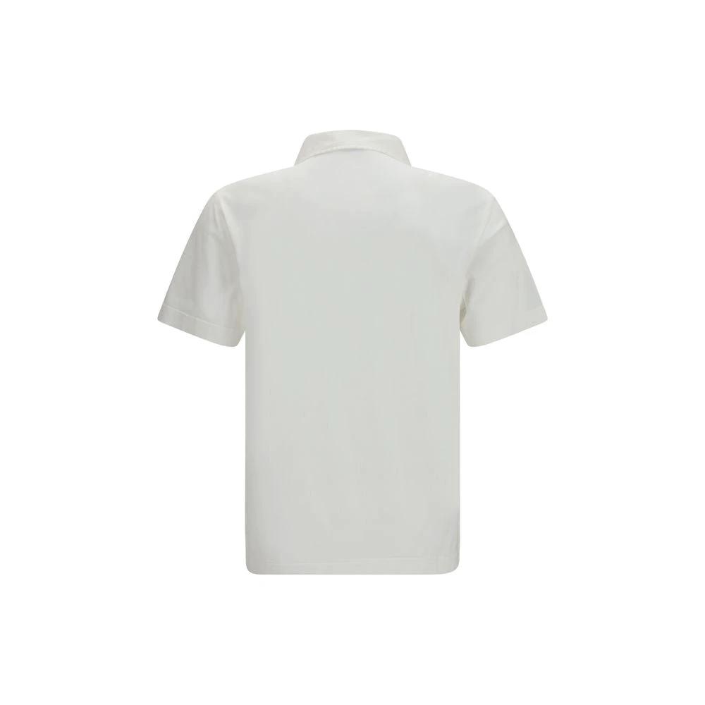 Burberry White Cotton Polo Shirt by Burberry
