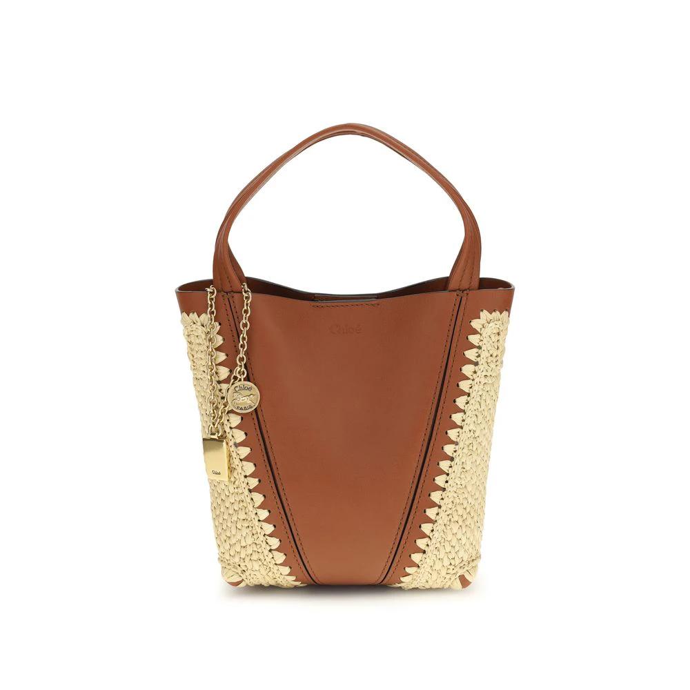 Chloé Beige Raffia Shoulder Bag by Chloé