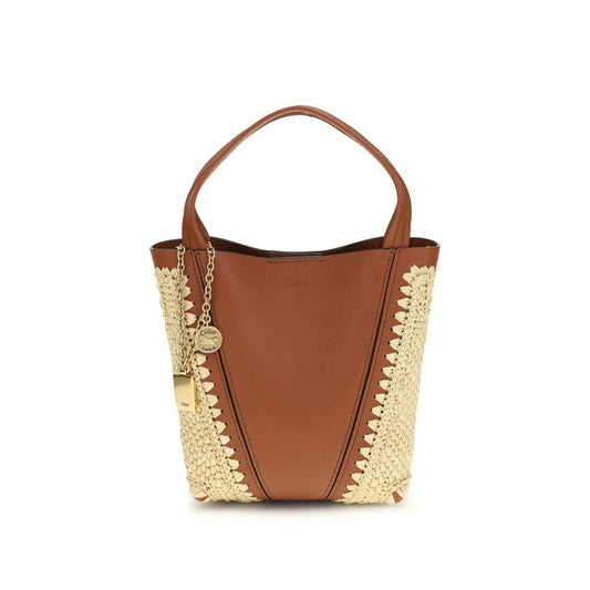 Chloé Beige Raffia Shoulder Bag by Chloé