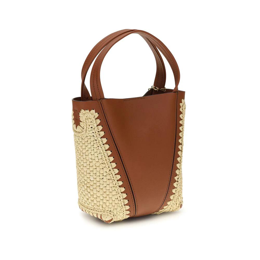 Chloé Beige Raffia Shoulder Bag by Chloé