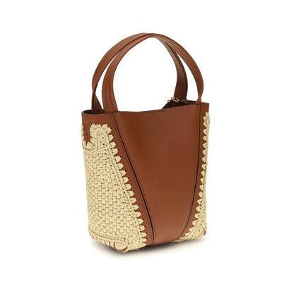 Chloé Beige Raffia Shoulder Bag by Chloé