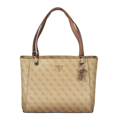 Guess Jeans Beige Polyurethane Women Handbag