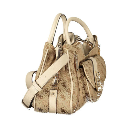 Guess Jeans Beige Polyurethane Women Handbag by Guess Jeans