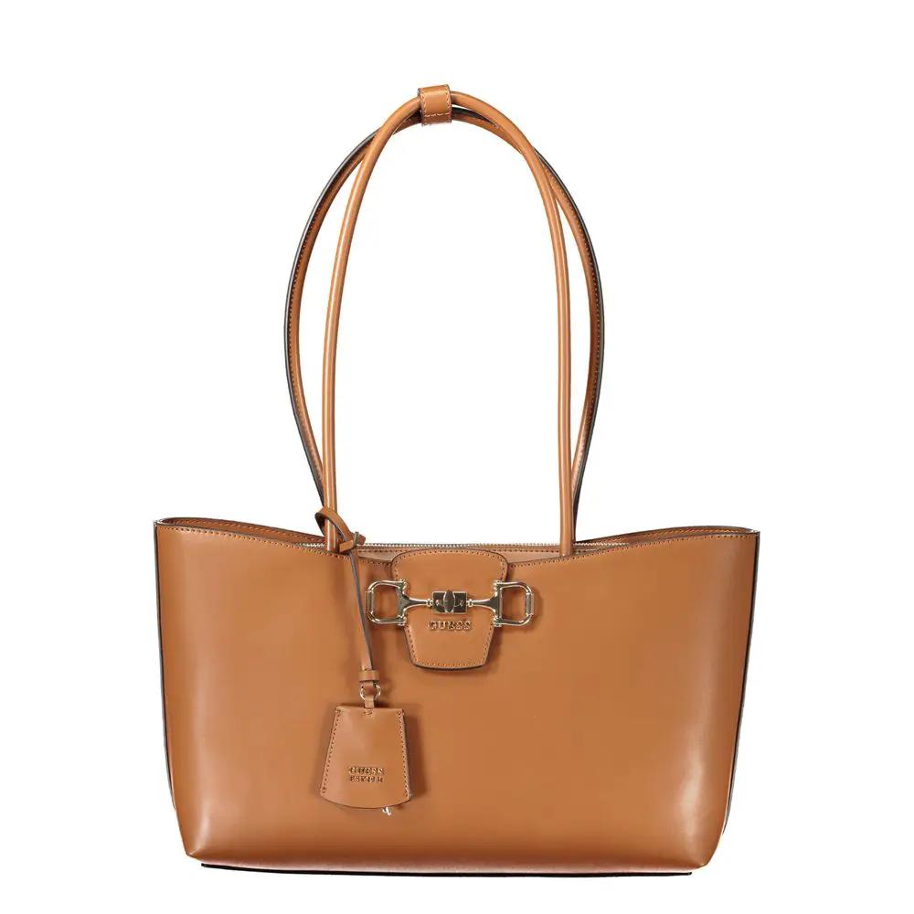 Guess Jeans Marrone Poliuretano Women Handbag by Guess Jeans