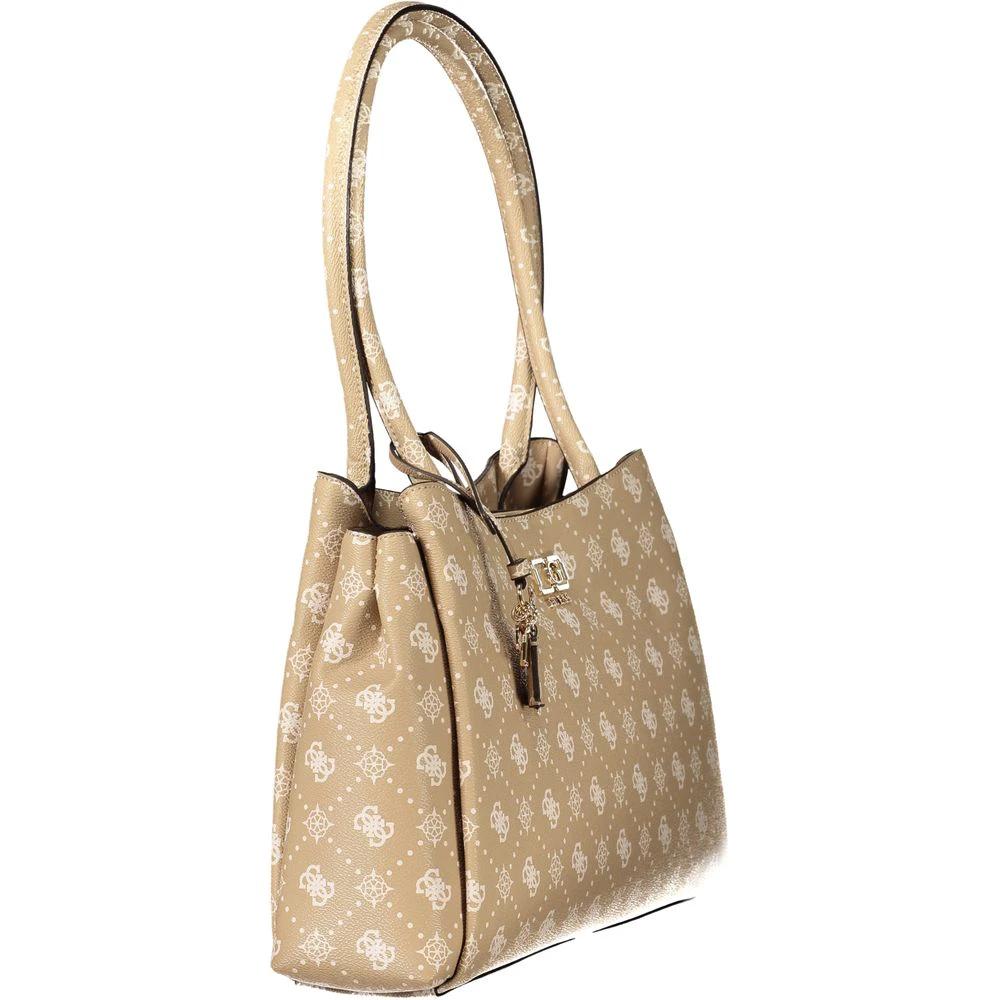 Guess Jeans Beige Polyethylene Handbag by Guess Jeans