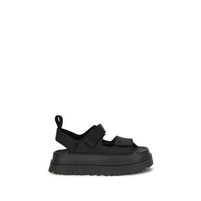 UGG Black Recycled Polyester Platform Sandals by UGG