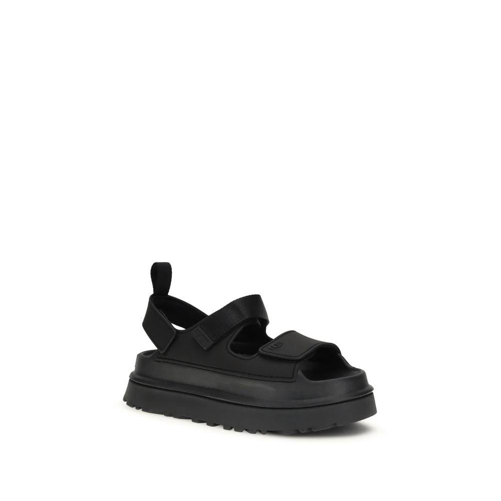 UGG Black Recycled Polyester Platform Sandals by UGG