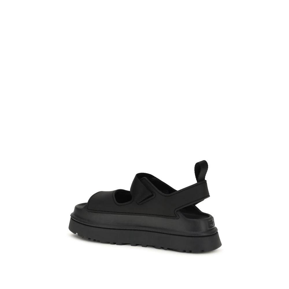UGG Black Recycled Polyester Platform Sandals by UGG
