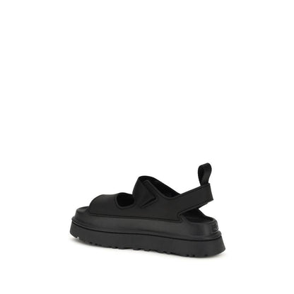 UGG Black Recycled Polyester Platform Sandals by UGG