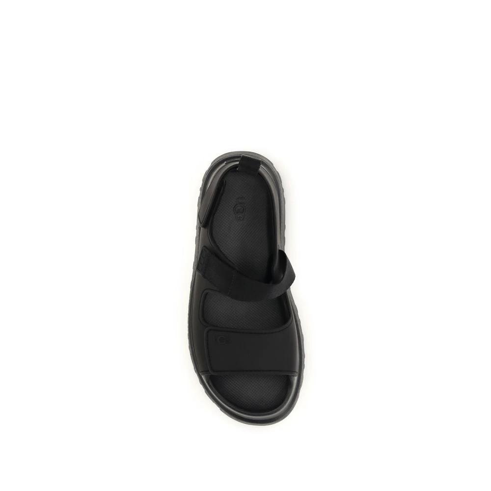 UGG Black Recycled Polyester Platform Sandals by UGG