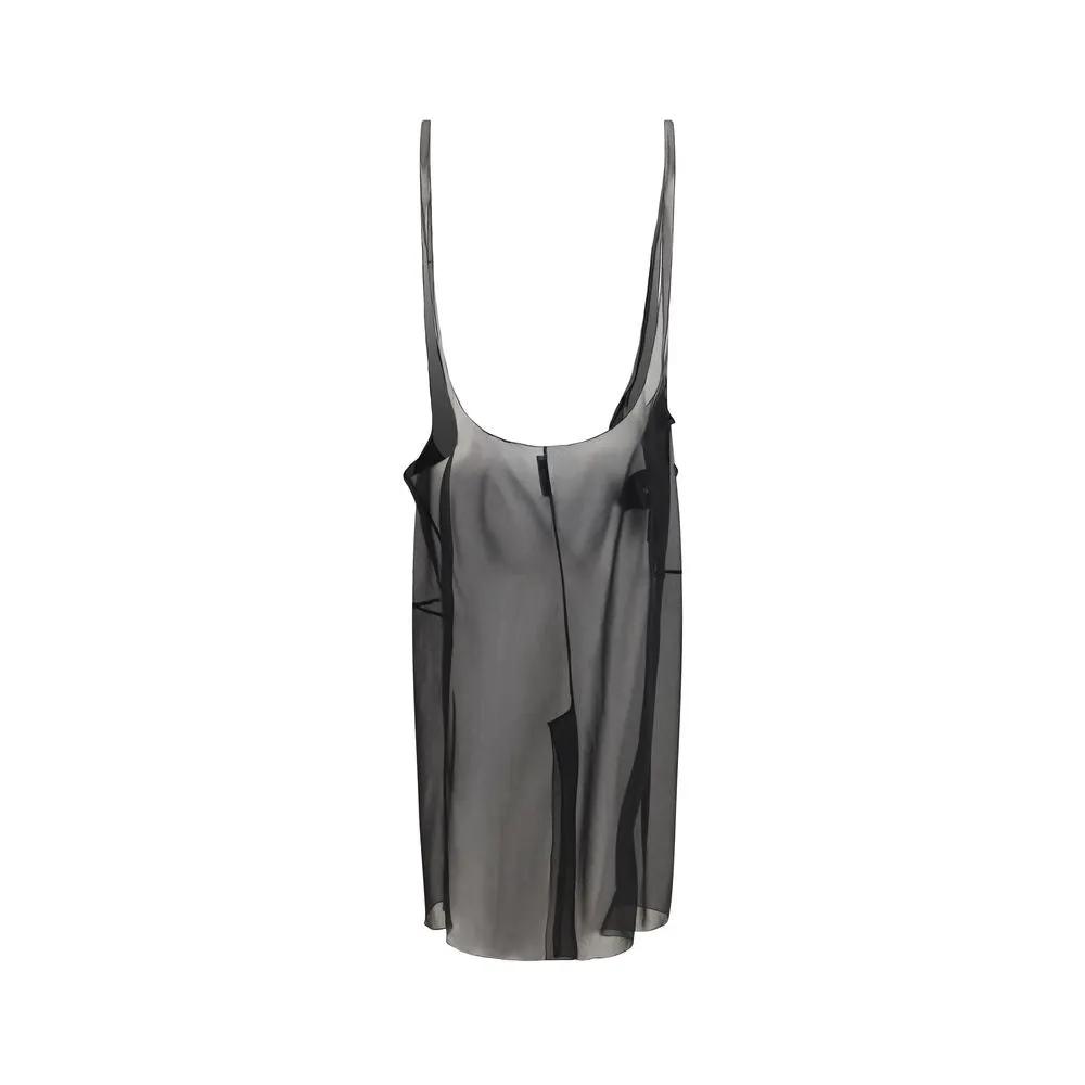 Prada Black Polyester Midi Skirt by Prada