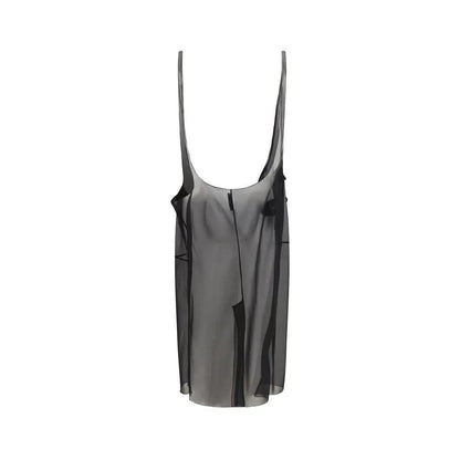 Prada Black Polyester Midi Skirt by Prada