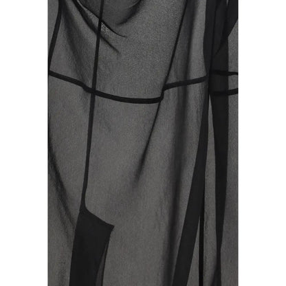 Prada Black Polyester Midi Skirt by Prada