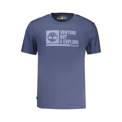 Timberland Blue Cotton Men's T-Shirt by Timberland