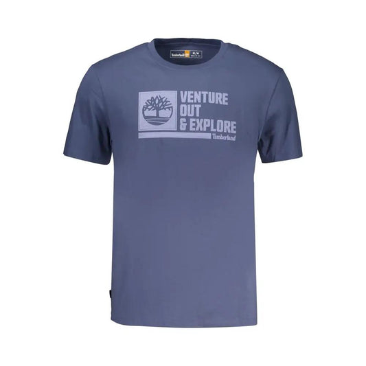 Timberland Blue Cotton Men's T-Shirt by Timberland