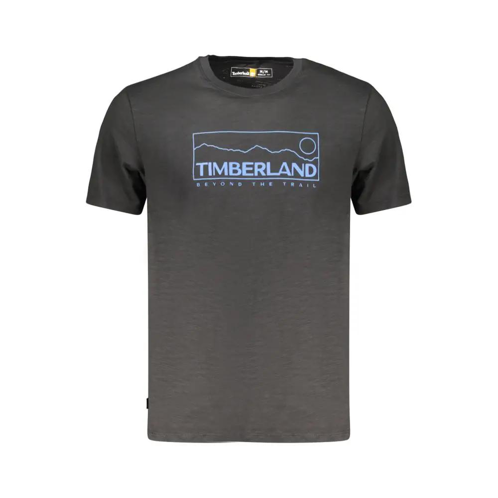 Timberland Black Cotton Men T-Shirt by Timberland