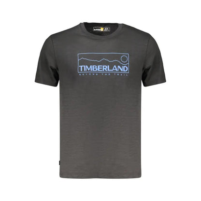 Timberland Black Cotton Men T-Shirt by Timberland