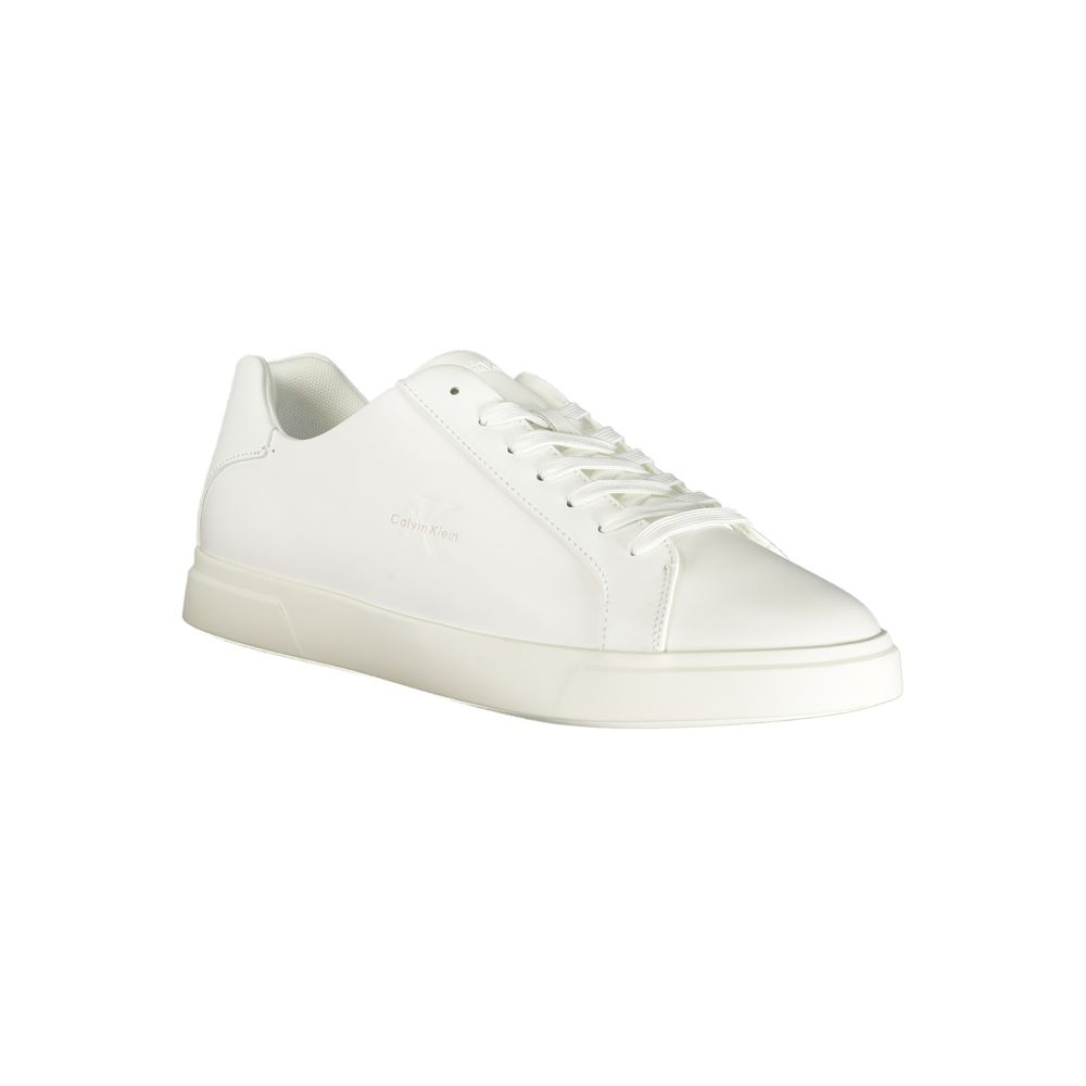 Baskets Calvin Klein homme en polyuréthane blanc – CA-44107