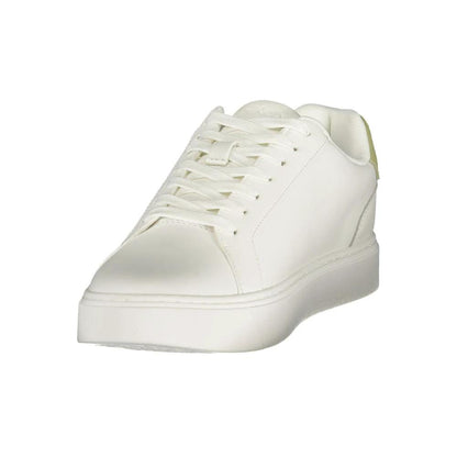 Calvin Klein White Polyester Athletic Sneakers by Calvin Klein