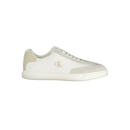 Calvin Klein White Polyester Athletic Sneakers by Calvin Klein