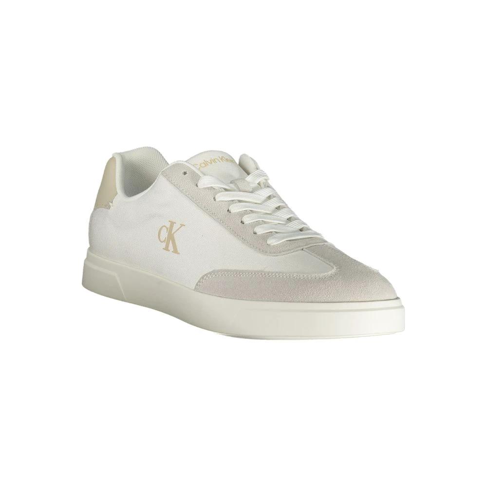 Calvin Klein White Polyester Athletic Sneakers by Calvin Klein