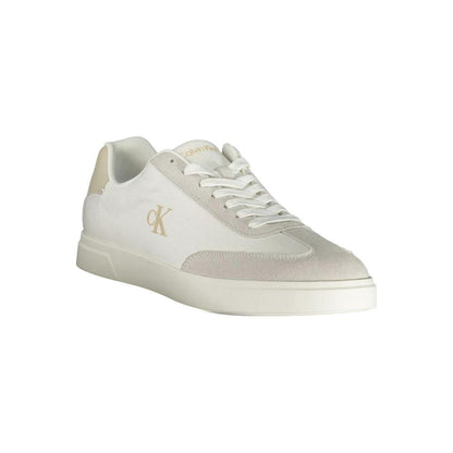 Calvin Klein White Polyester Athletic Sneakers by Calvin Klein