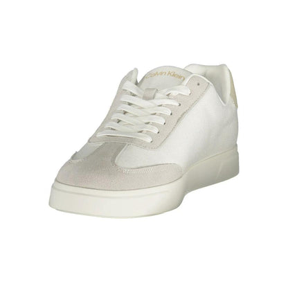 Calvin Klein White Polyester Athletic Sneakers by Calvin Klein