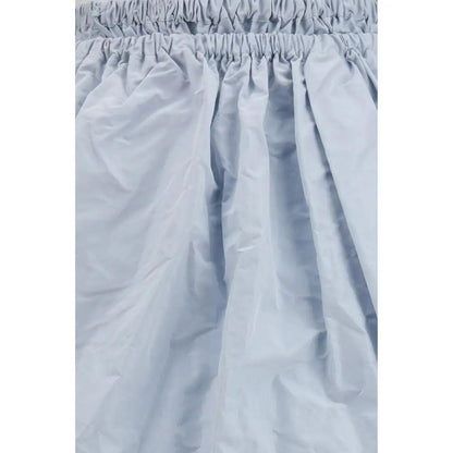 Prada Blue Silk Long Skirt by Prada