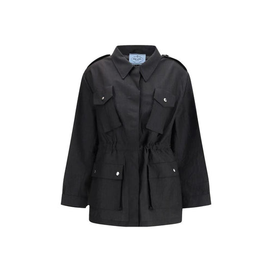 Prada Black Mohair Coat by Prada