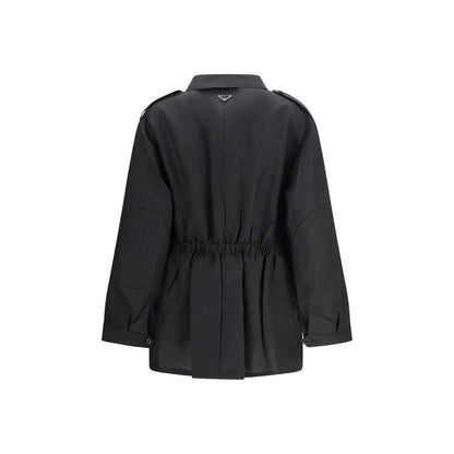 Prada Black Mohair Coat by Prada