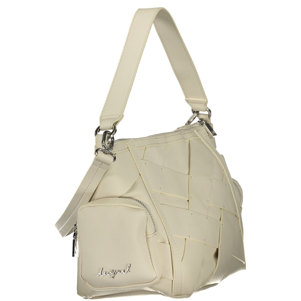 Sac porté épaule Desigual femme Chrome Habana en polyuréthane blanc – DE-44136