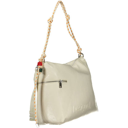 Sac à main Desigual femme Half Logo Leiria 2.0 en polyuréthane blanc – DE-44137