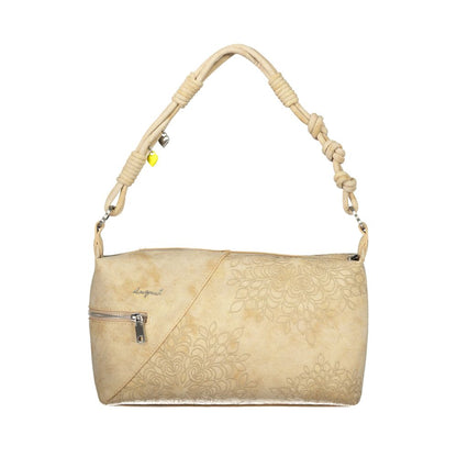 Sac porté épaule Desigual femme Sierra Sand Huntington en polyuréthane beige – DE-44139