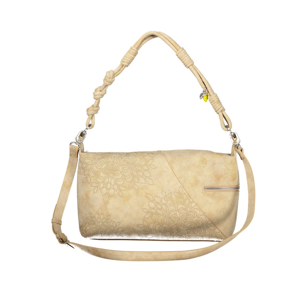 Sac porté épaule Desigual femme Sierra Sand Huntington en polyuréthane beige – DE-44139