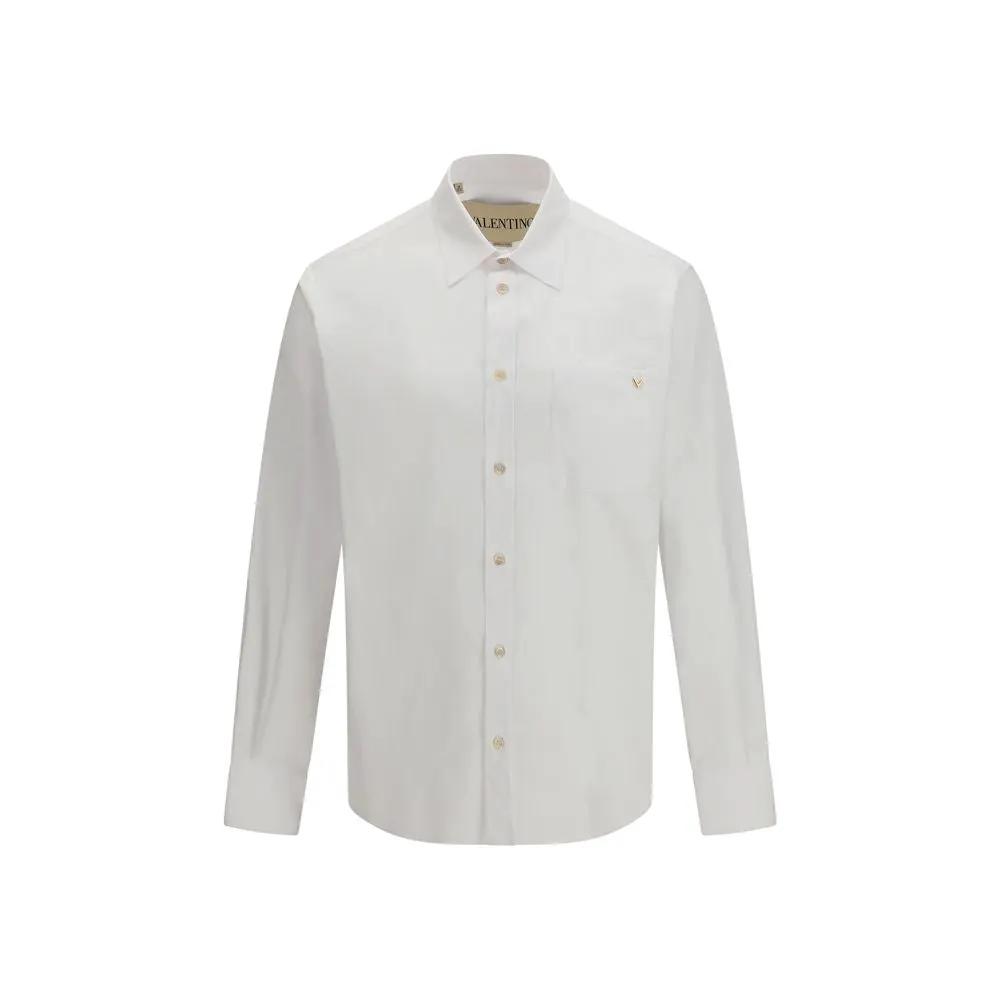 Valentino White Cotton Dress Shirt by Valentino