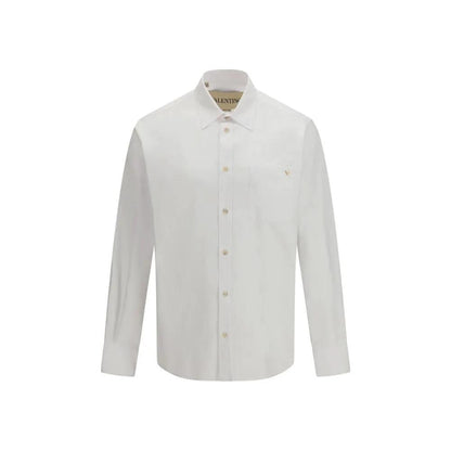 Valentino White Cotton Dress Shirt by Valentino