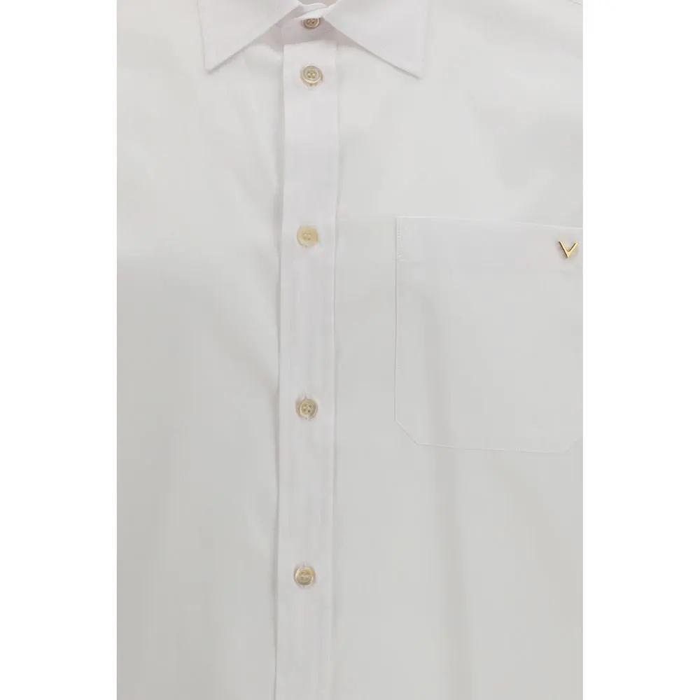 Valentino White Cotton Dress Shirt by Valentino