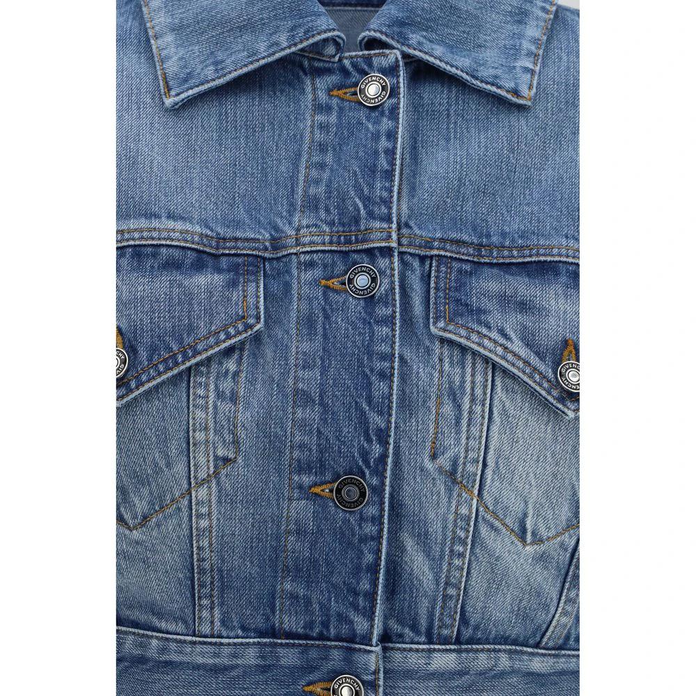 Givenchy Blue Cotton Denim Jacket by Givenchy