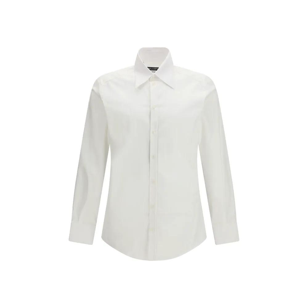 Dolce & Gabbana White Alpaca Vicugna Pacos Dress Shirt by Dolce & Gabbana
