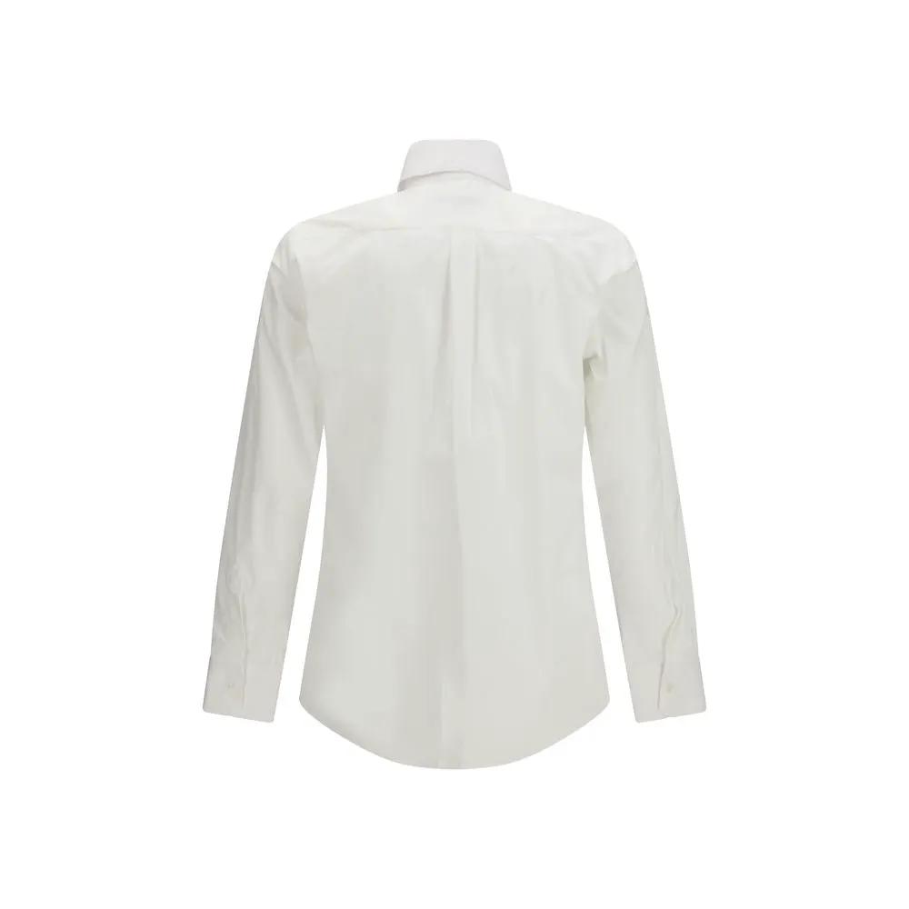 Dolce & Gabbana White Alpaca Vicugna Pacos Dress Shirt by Dolce & Gabbana