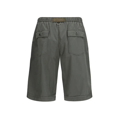 Dolce & Gabbana Gray Cotton Bermuda Shorts by Dolce & Gabbana