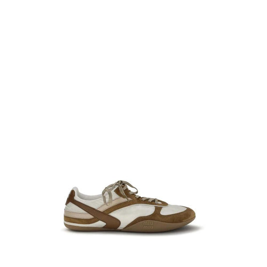 Miu Miu Multicolor Calf Leather Bos Taurus Athletic Sneakers by Miu Miu