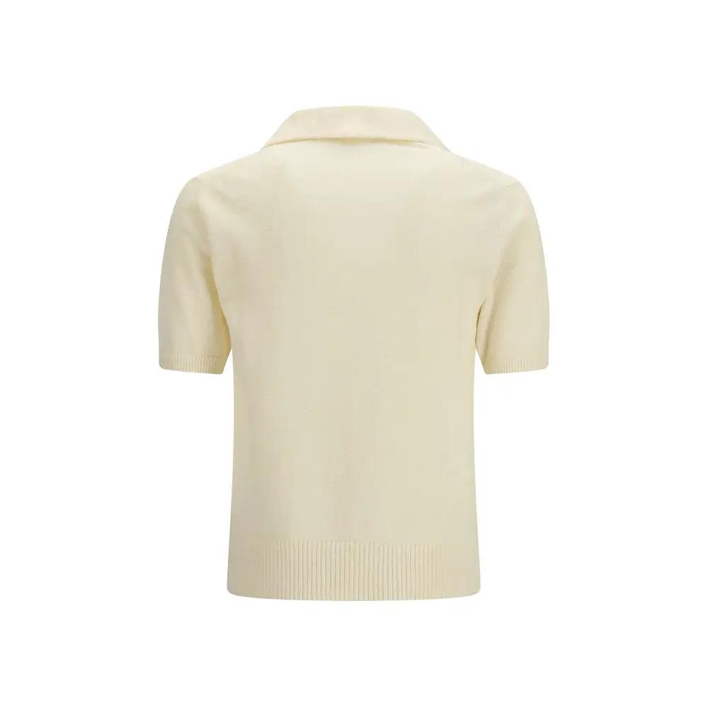 Dolce & Gabbana Beige Cotton Polo Shirt by Dolce & Gabbana