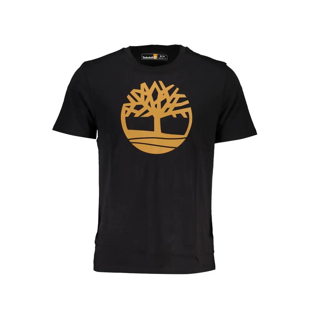 Timberland Black Organic Cotton Men T-Shirt by Timberland