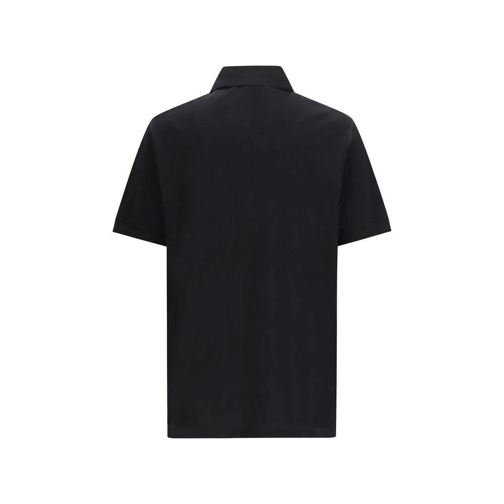 Dolce & Gabbana Black Cotton Polo Shirt by Dolce & Gabbana